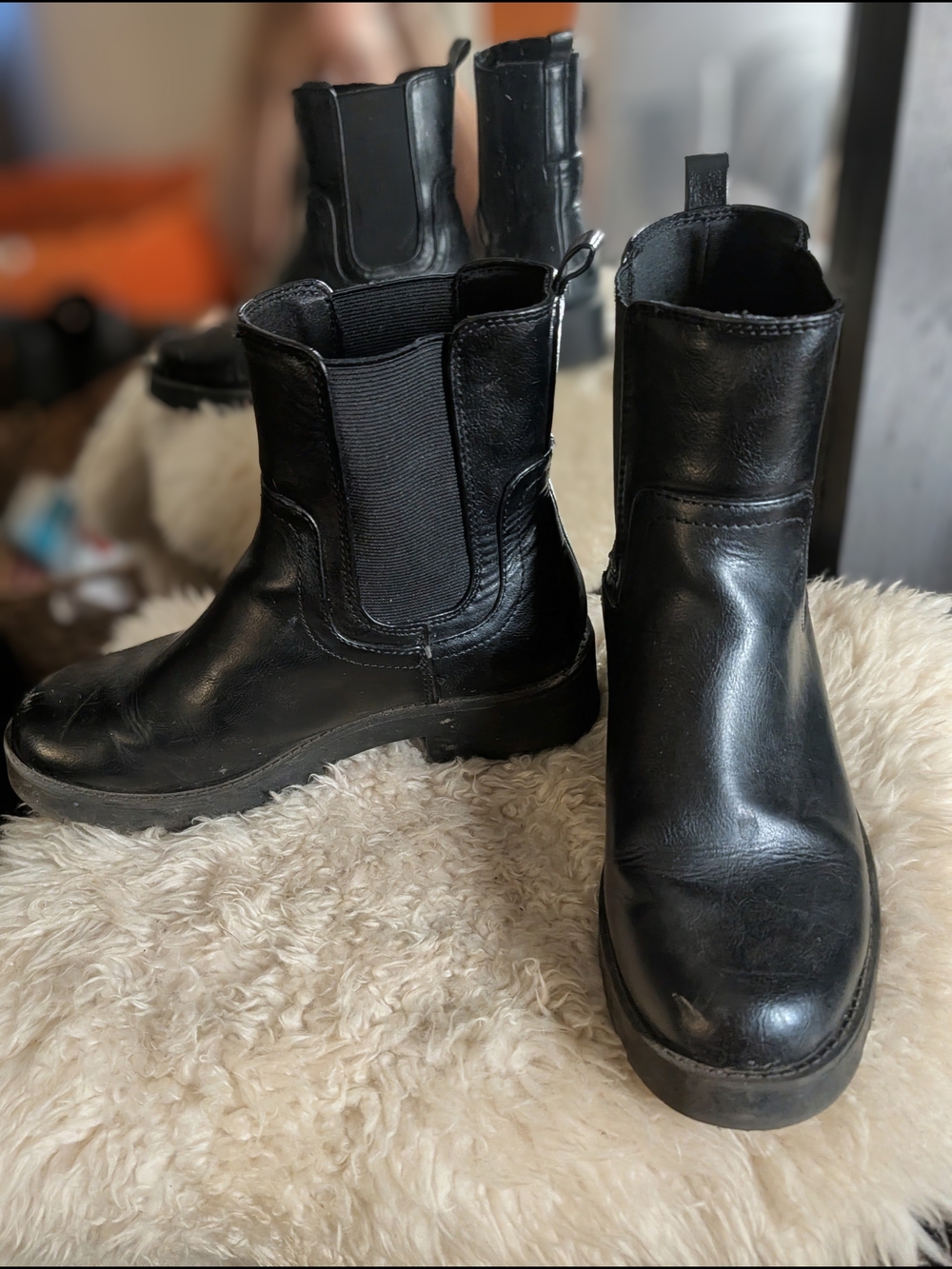 Old Navy Black Chelsea-Style Ankle Boots
